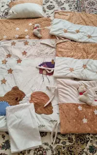 ست کامل رو تختی نونو  کودک،تشک تخت هم داره