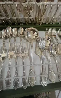 سوفله خوری وارمردار و سرویس قاشق چنگال سیلور پلیت