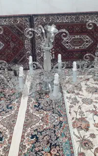 فروش فوری سه عدد لوستر کریستالی سالم و تمیز