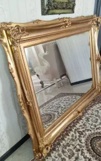 آینه قابداربا کیفیت بدون خط وخش برای سالن آرایش