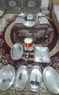 سینی و دیس های قدیمی استیل