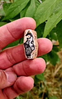 مهره سنگ گبری مصور