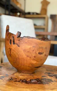 ظرف چوبی (ریشه توسکا جنگلی)