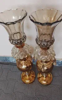 شمعدان طلایی‌ رنگ ثابت