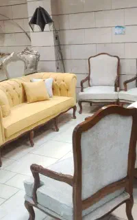 مبل کارلو فرانسه 10نفر شیک چوب راش فوم 50%ت