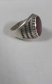 انگشتر فاخر نقره نگین عقیق یمن