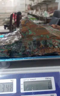گوهر سنگ معدنی فیروزه شجردار نیشابور نایاب