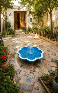 آبنما فواره دار حوض دالبری فواره خور آب نما کوروش