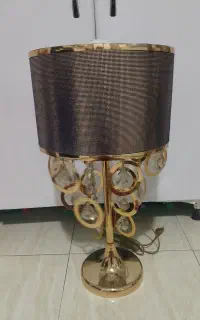 آباژور پایه طلایی سایز بزرگ جهیزیه