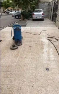 کاشی سابی کف ساختمان سوله درمنگاه ...