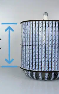 چراغ LED پرنور استوانه‌ای، مناسب مغازه و کارگاه