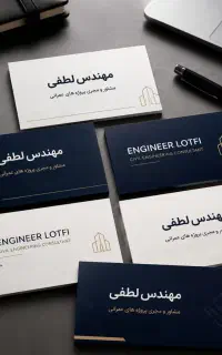 طراحی کارت ویزیت سربرگ شرکتی