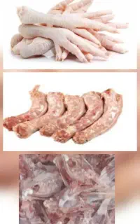 اسکلت و گردن و پای مرغ