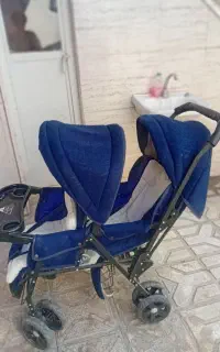 سلام.کالسکه ی دوقلو و گهواره در حد نو