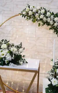 گل آرایی مراسمات شما به همراه اجاره استند و میز