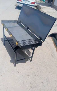 منقل کبابی و گاز دوشعله
