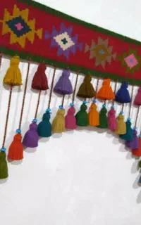 سردری گلیمی پشمی دستبافت
