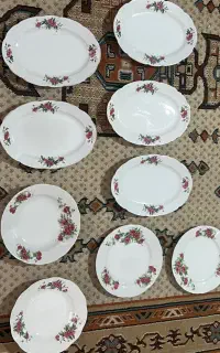 دیس و بشقاب گل سرخ ژاپنی اصل