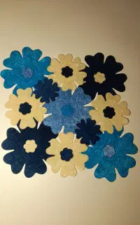 رومیزی گلدار