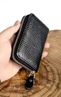کیف کارت زیپ دار مشکی گم کردم
