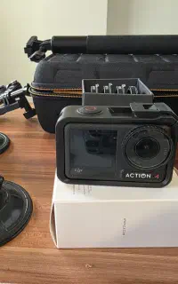 دوربین DJI Action 4 لوازم کامل،رم512گیگ،NDفیلتر