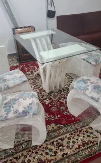 میز غذا خوری نهار خوری شش نفره