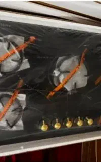 اجاق گاز صفحه ای رنگ مشکی نو