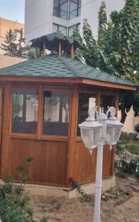 آلاچیق چوبی ۴ فصل و کلبه چوبی