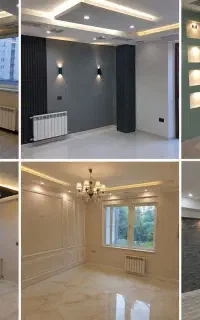 نقاشی ساختمان  رنگ اپوکسی کاغذ دیواری
