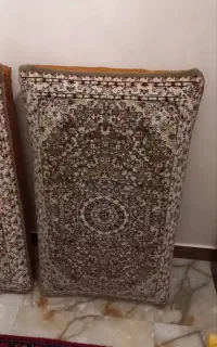 ۲عدد پشتی فرشی گردویی نگین مشهد