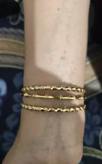 سه لنگه النگو طلا