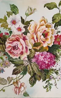 تابلوی رنگ و‌روغن در حال اجرا
