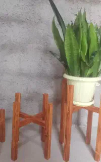 پایه گلدان چوبی