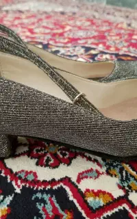 کفش پاشنه کوتاه مجلسی دخترانه سایز ۳۸