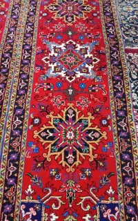 یک  جفت فرش کناره انگشت بافت  خود هریس