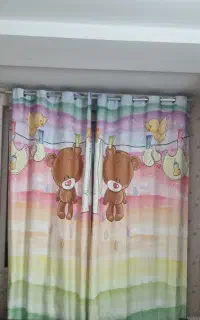 ست قالیچه و پرده اتاق بچه اسپرت