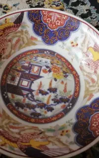 کاسه بشقاب قدیمی ژاپنی حداقل برا 40 سال پیشه