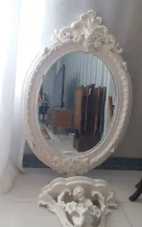 آینه دیواری با پایه دیواری فرشته