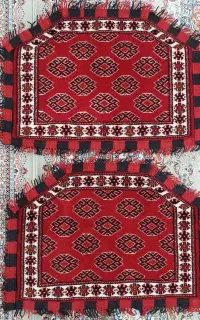 پادری دستباف ترکمن، با حاشیه گلیم دستباف»