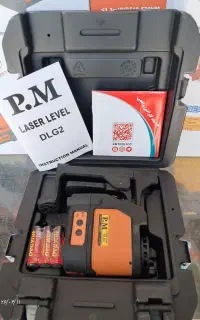 تراز لیزری ۲ خط نور سبز پی ام با ۱۲ ماه گارانتی
