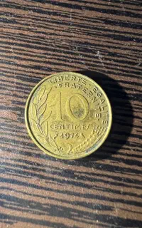 سکه 10 سنتیم فرانسه 1974