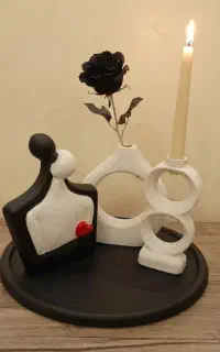 ست گل جا گلدان و مجسمه