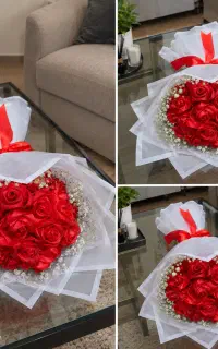 دسته گل ۲۵ شاخه اماده ۱۵۰۰