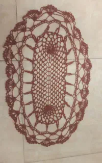 رومیزی قلاب بافی