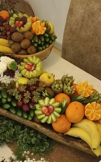 آشپزی و چیدمان و دیزاین میز مجالس