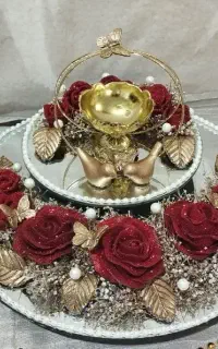 تزیینات لوکس سینی حنا و ماشین موتور عروس