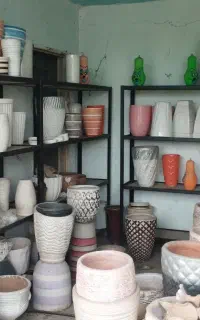 گلدان سفالی حراج