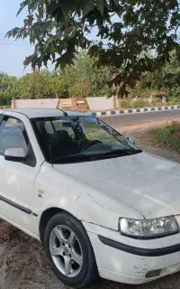 ماشین سمند سفید مدل 88