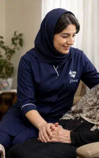 پرستار سالمند در منزل نگهداری از سالمند شبانه روزی