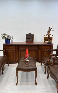 مبلمان اداری مدل فرانسوی ابزاری قهوه ای سلطنت